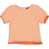 QPI T-shirt oranje met textuur