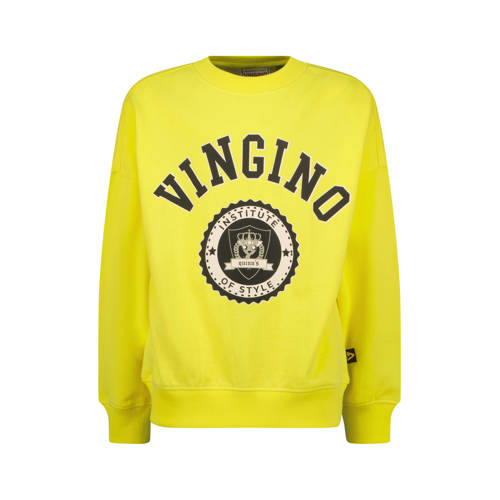 Quinns by Vingino sweater geel Logo - maat 152 | Sweater van Vingino afbeelding