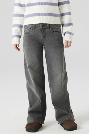 wide leg jeans medium blue denim