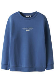 thumbnail: NAME IT KIDS sweater met backprint blauw