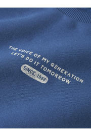 thumbnail: NAME IT KIDS sweater met backprint blauw