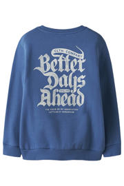 thumbnail: NAME IT KIDS sweater met backprint blauw