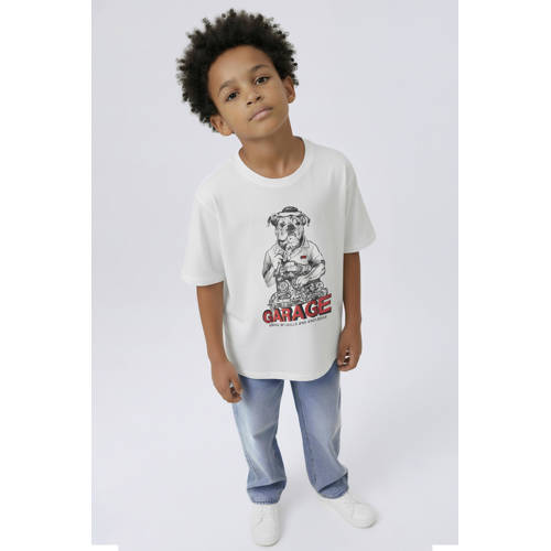 NAME IT KIDS T-shirt wit Jongens Katoen Ronde hals Printopdruk - maat 158/164 afbeelding