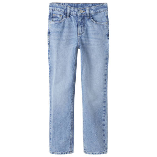 NAME IT KIDS NKMPRYAN straight leg jeans medium blue denim Blauw Jongens Katoen - maat 128 afbeelding