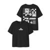 NAME IT KIDS T-shirt met backprint zwart