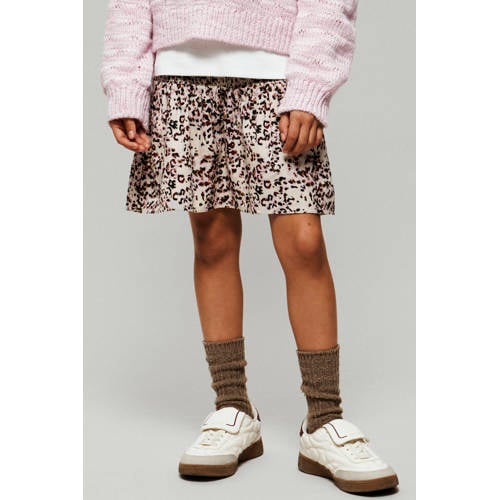NAME IT KIDS korte rok bruin Meisjes Katoen All over print - maat 164 afbeelding