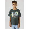 NAME IT KIDS T-shirt donkergroen