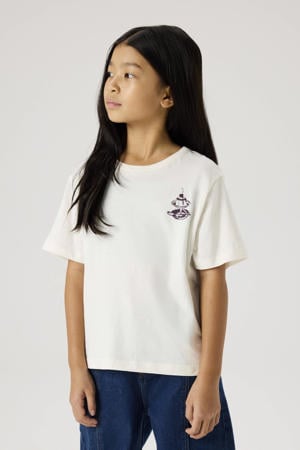 T-shirt met backprint ecru