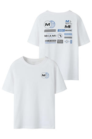 T-shirt met backprint wit