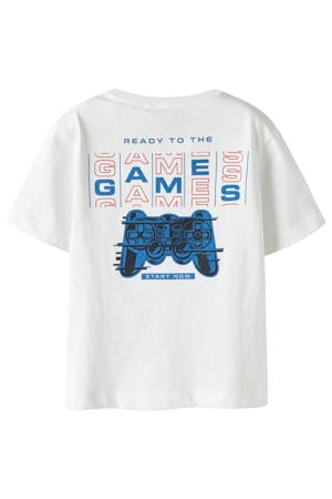 T-shirt met backprint wit