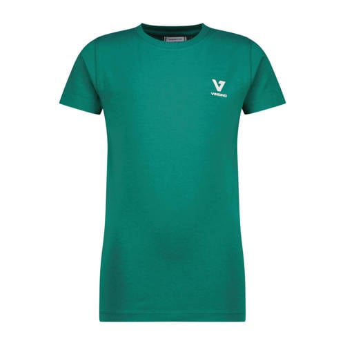 Vingino T-shirt groen Jongens Stretchkatoen Ronde hals Effen - maat 116 afbeelding