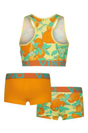 thumbnail: Vingino bh top + 2 shorts oranje/geel