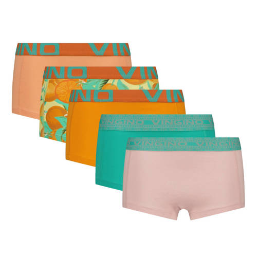 Vingino short - set van 5 oranje Slip Meisjes Stretchkatoen Meerkleurig - maat 170/176 afbeelding