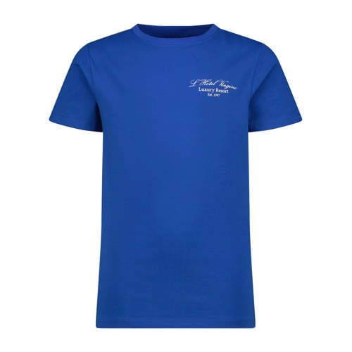 Vingino shortama Wester blauw Jongens Stretchkatoen Ronde hals Meerkleurig