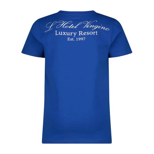 Vingino shortama Wester blauw Jongens Stretchkatoen Ronde hals Meerkleurig