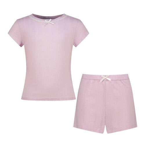 Vingino shortama lila Paars Meisjes Polyester Ronde hals Effen - maat 134/140 afbeelding
