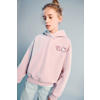 Mango Kids hoodie met backprint roze