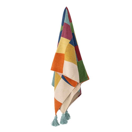 Bloomingville Mini plaid Colorine (160x130 cm) Multi Grafisch afbeelding