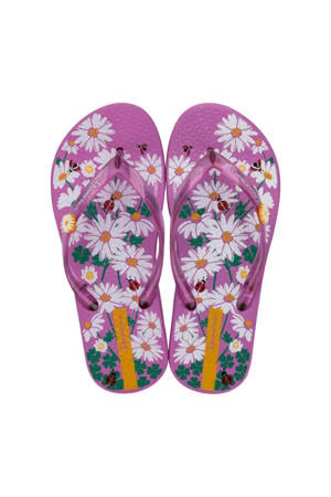 teenslippers paars/meerkleurig