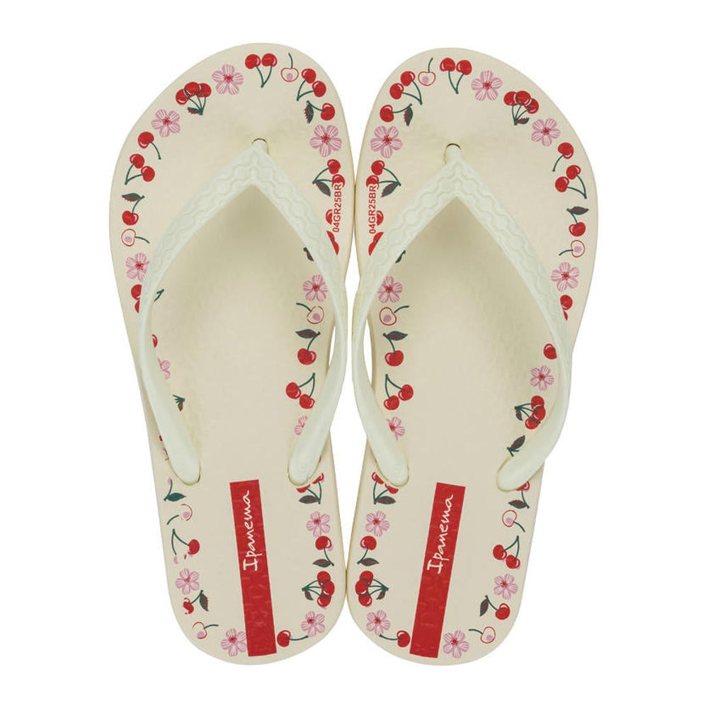 Beige meisjes Ipanema teenslippers van polyester