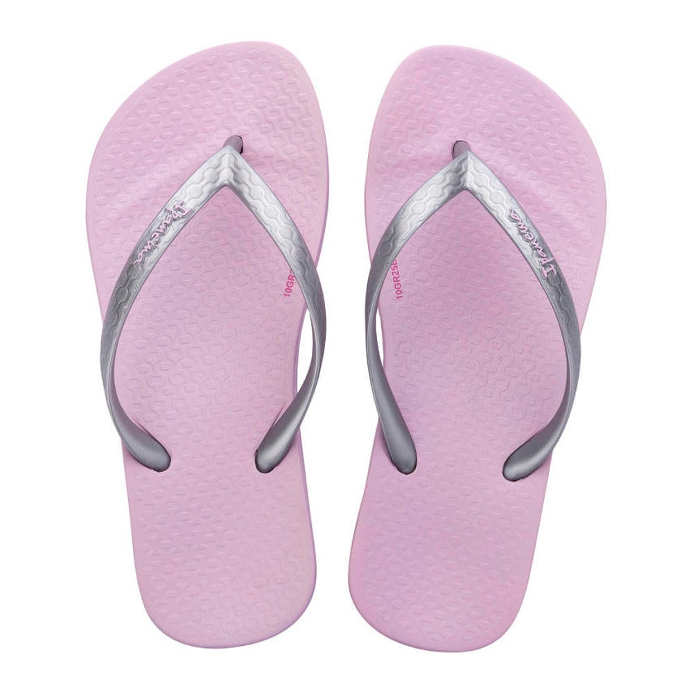 Roze en zilverkleurige meisjes Ipanema Anatomic Color teenslippers van rubber