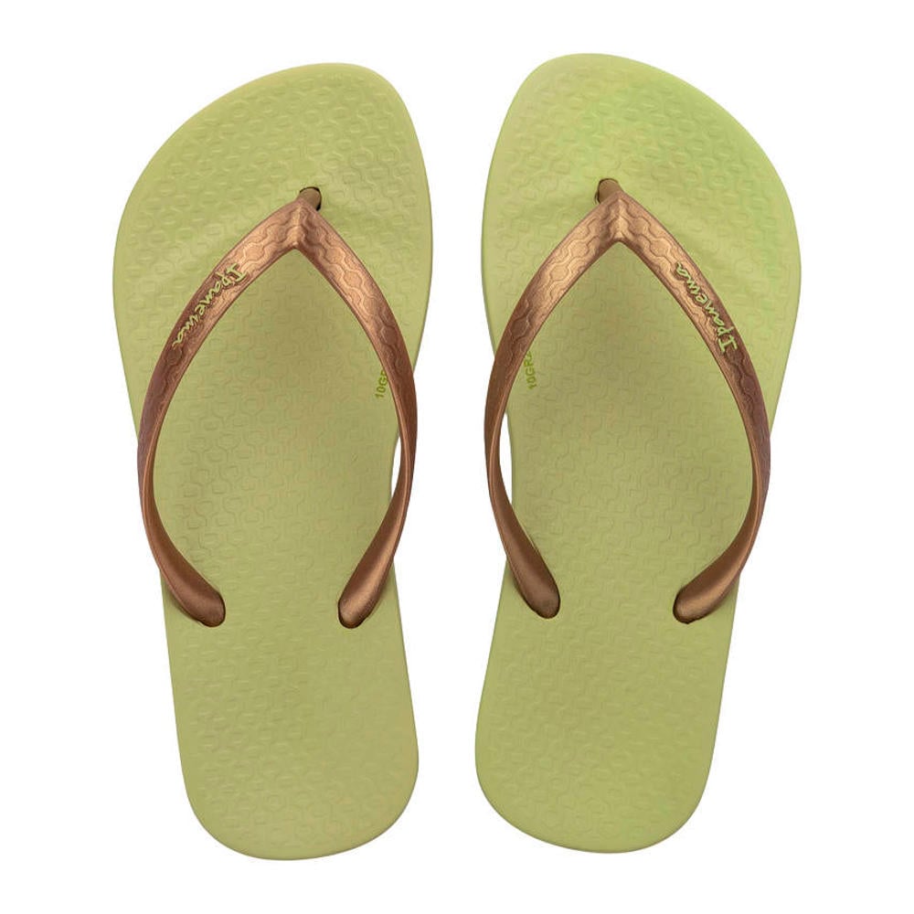 Limegroene meisjes Ipanema Anatomic Color teenslippers van rubber