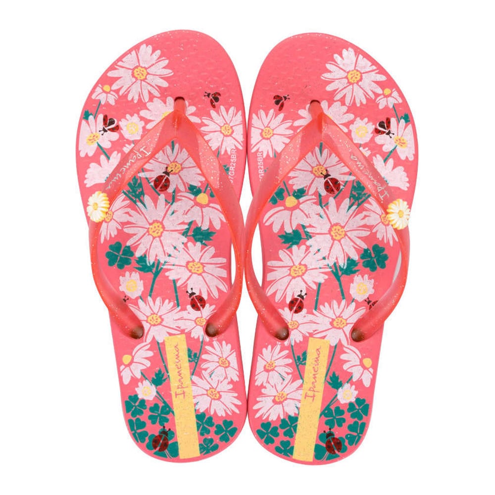 Roze meisjes Ipanema slippers meerkleurig van rubber