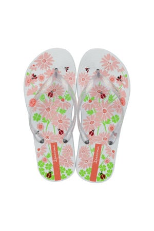 slippers wit/meerkleurig