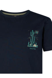 thumbnail: Petrol Industries T-shirt met backprint donkerblauw