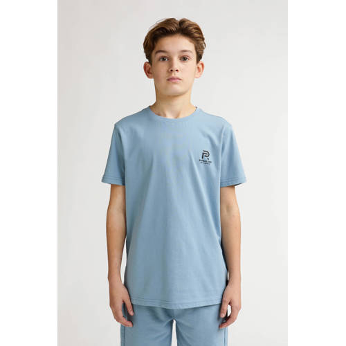 Petrol Industries T-shirt grijsblauw Jongens Katoen Ronde hals Effen - maat 176 afbeelding