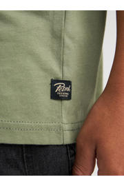 thumbnail: Petrol Industries T-shirt met backprint olijfgroen