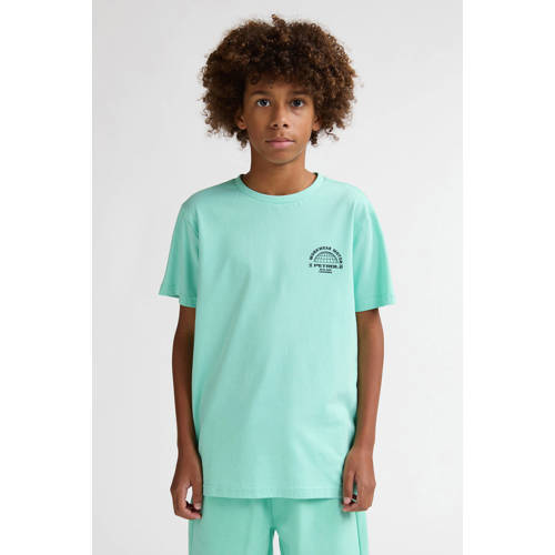 Petrol Industries T-shirt groen Jongens Katoen Ronde hals Printopdruk - maat 128 afbeelding
