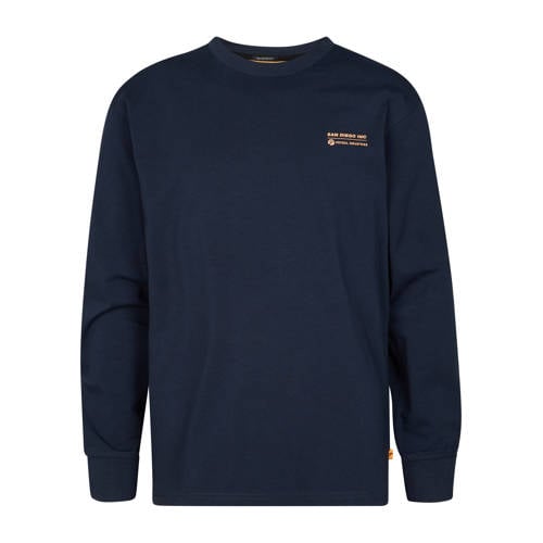 Petrol Industries longsleeve donkerblauw Jongens Stretchkatoen Ronde hals - maat 128 afbeelding