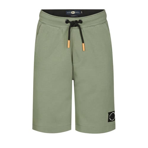 Petrol Industries relaxed sweatshort groen Korte broek Effen - maat 128 afbeelding