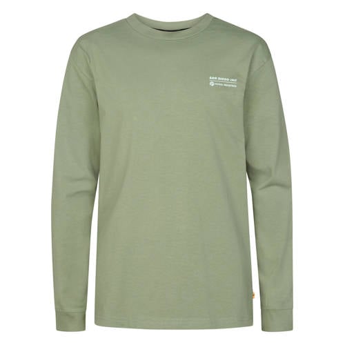 Petrol Industries longsleeve groen Jongens Stretchkatoen Ronde hals Effen - maat 116 afbeelding
