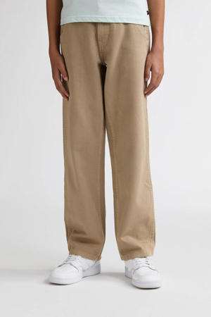 relaxed casual broek zand