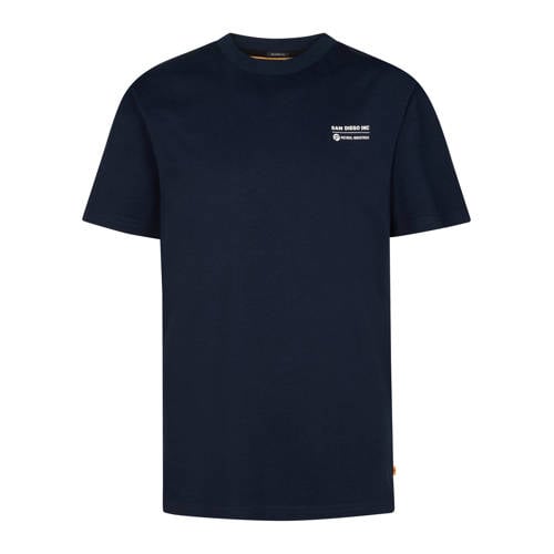 Petrol Industries T-shirt met backprint donkerblauw Jongens Katoen Ronde hals - maat 140 afbeelding