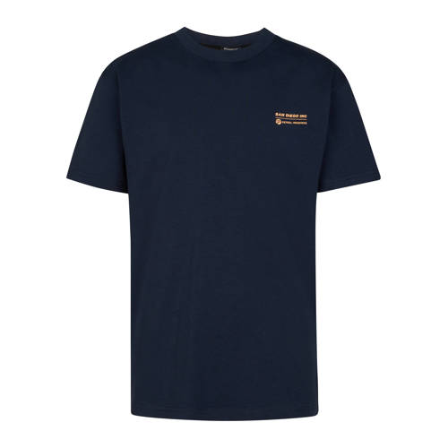 Petrol Industries T-shirt met backprint donkerblauw Jongens Stretchkatoen Ronde hals - maat 116 afbeelding