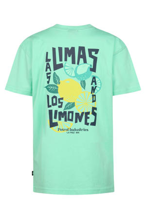 T-shirt met backprint groen