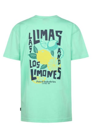T-shirt met backprint groen