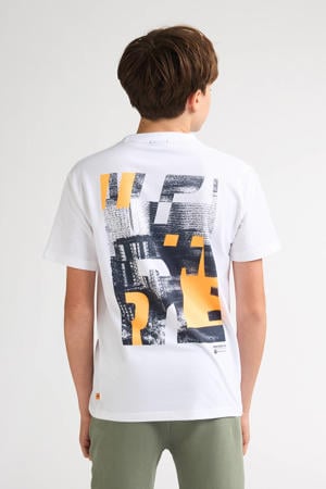 T-shirt met backprint wit