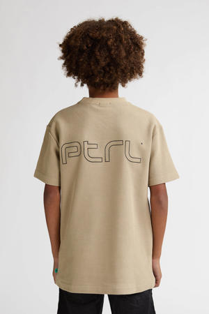 T-shirt met backprint zand