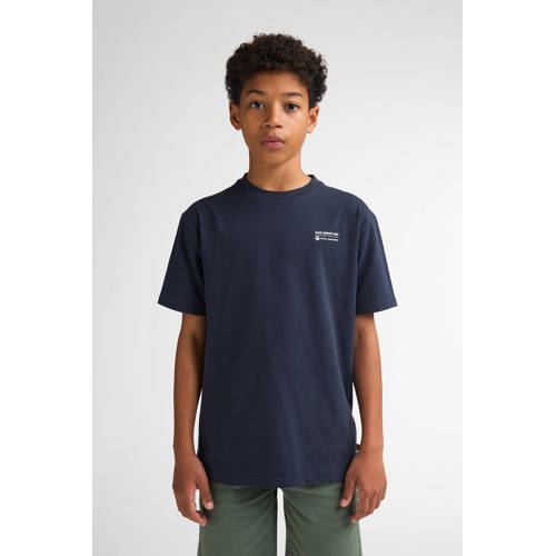 Petrol Industries T-shirt met backprint donkerblauw Jongens Katoen Ronde hals - maat 116 afbeelding