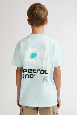 T-shirt met backprint mintgroen