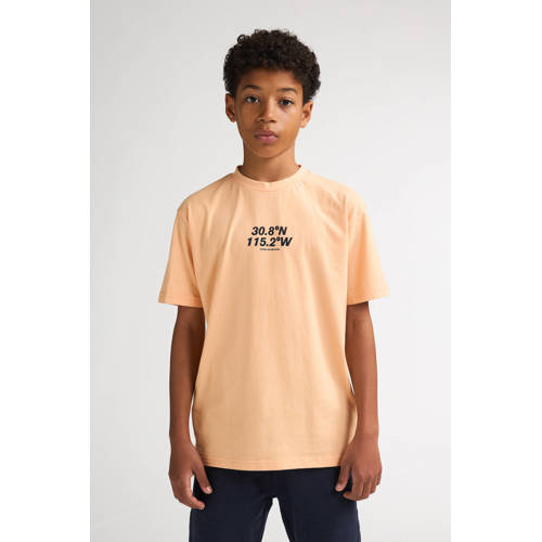 Petrol Industries T-shirt met backprint oranje Jongens Katoen Ronde hals - maat 116 afbeelding