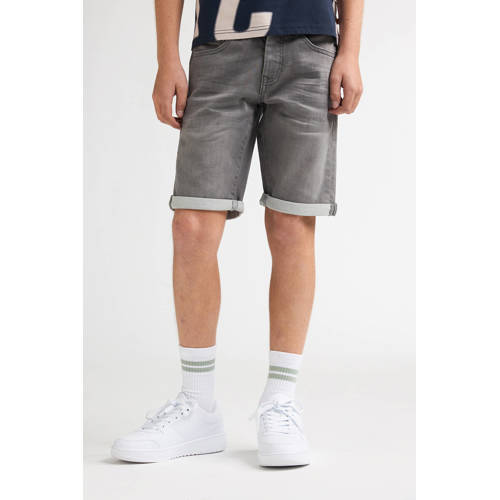 Petrol Industries denim slim short grey denim Korte broek Grijs Jongens Katoen - maat 116 afbeelding
