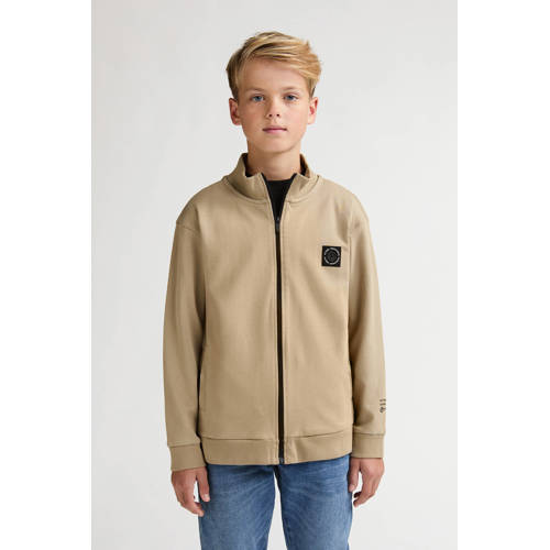 Petrol Industries sweatvest zand Beige Jongens Katoen Opstaande kraag Effen - maat 128 afbeelding