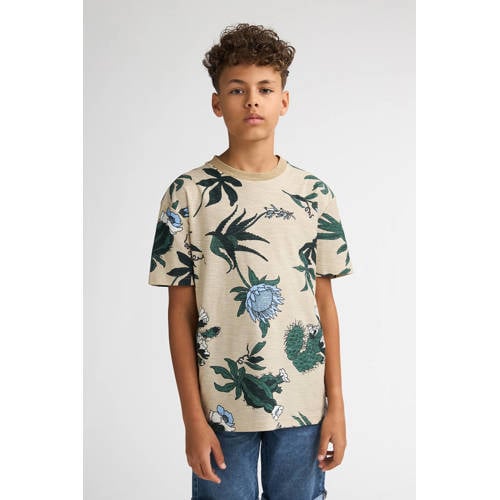 Petrol Industries T-shirt zand Beige Jongens Katoen Ronde hals All over print - maat 152 afbeelding