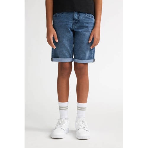 Petrol Industries denim slim short medium blue denim Korte broek Blauw Jongens Katoen - maat 152 afbeelding