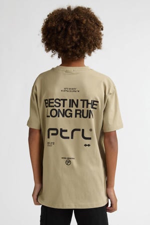T-shirt met backprint zand